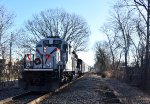 Susquehanna TFT Train stopped at the former Susie Q Rochelle Park Station